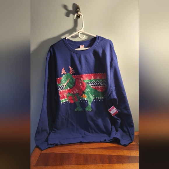 Other - NEW-Ugly Christmas Sweater-Size XX Large-Red & Blue